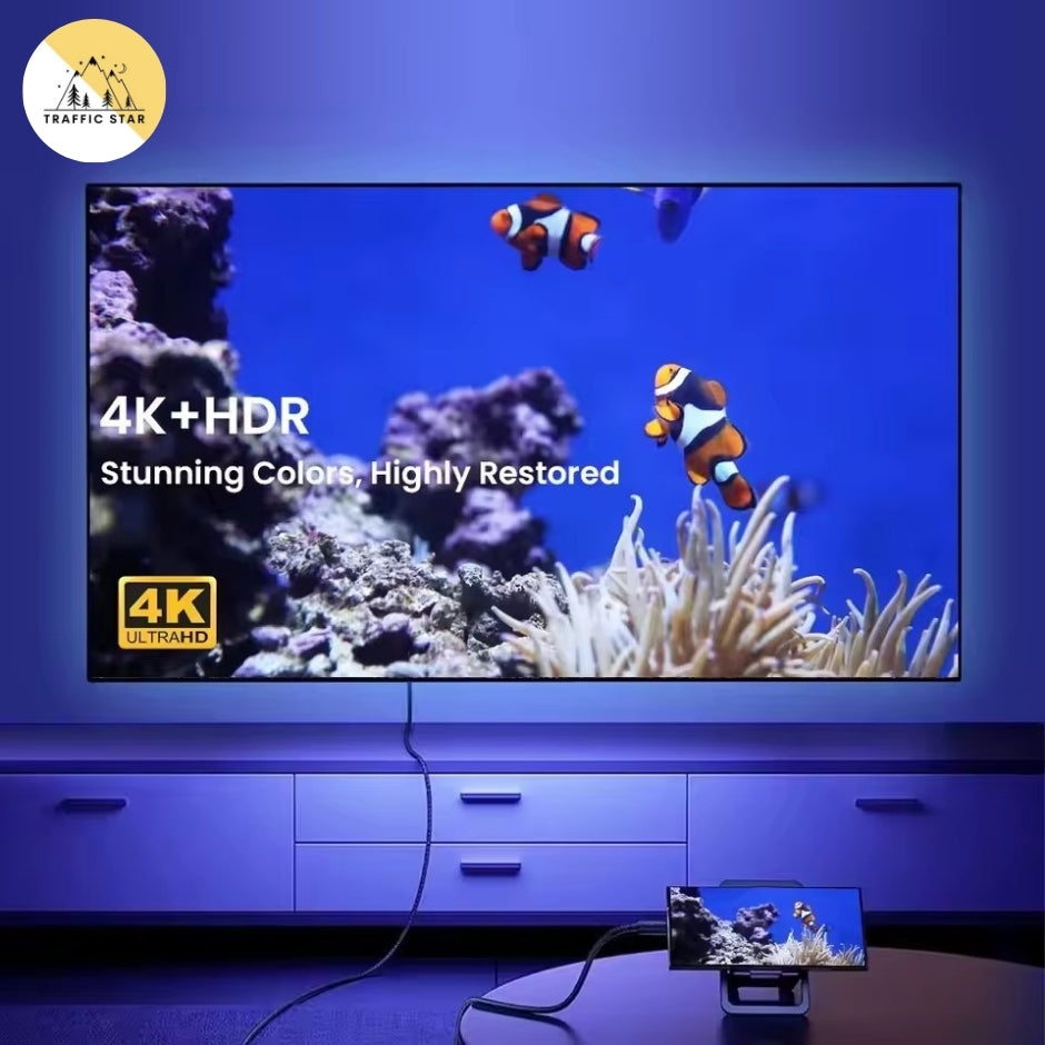 USB C TO HDMI Male-Male Cable 2meter 4K 60Hz Type-C TO HDMI-Compatible Ultra High Speed Adapter Cable