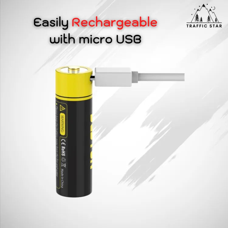 BESTON AA 3500 MWH / AAA 1000 MWH  Rechargeable Lithium Li Ion with Micro USB Charging Port