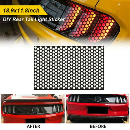 Honeycomb Pattern Car Light Lamp Film Sticker