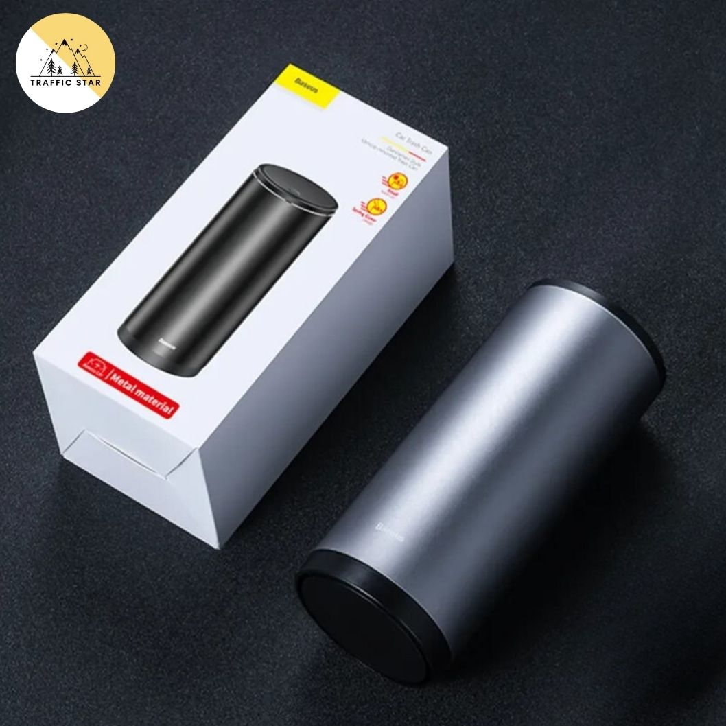 Baseus Car Trash Can Mini Desktop Storage Box Dust Bin Holder 500ml Large Capacity