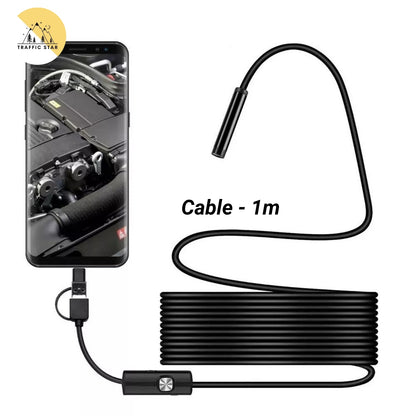 7mm Android Endoscope Camera Mini Micro, USB, Type C Waterproof LED Inspection Camera
