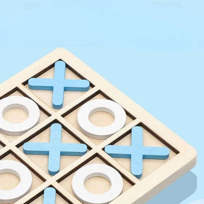 Classic Wooden Tic-Tac-toe Board Game