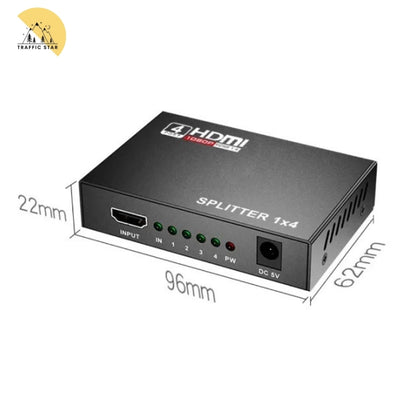 4K HDMI-Compatible 1080P Dual Display Converter 1x4 HDMI Splitter