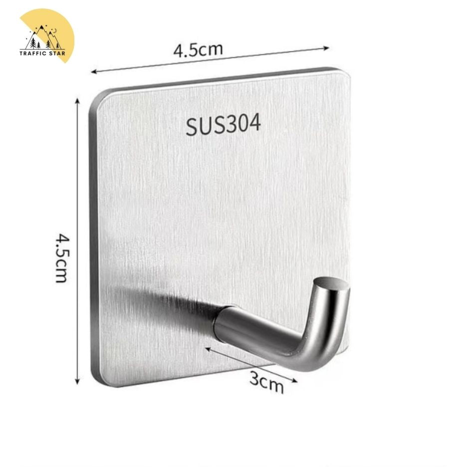 Stainless Steel Wall Mount Hanger Good Quality 3pcs/pack