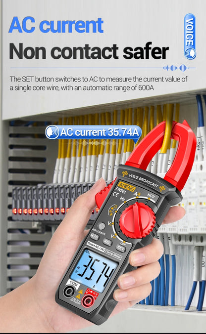 NENG PN201 Digital Clamp Meters Multimeter 4000 Counts DC/AC Current Voltage Tester Multimeter NCV Ohm Capacitance Test Tool