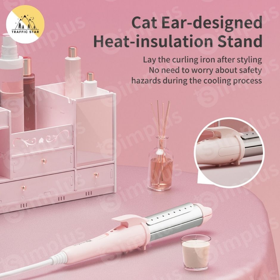 Simplus 2 In 1 Mini Hair Curler/Hair Straightener