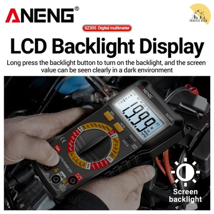 ANENG SZ305 Professional Multimeter 1999 Counts AC/DC Voltage Tester Ammeter Capacitor hFE Triode Hz Detector Electrician Tools