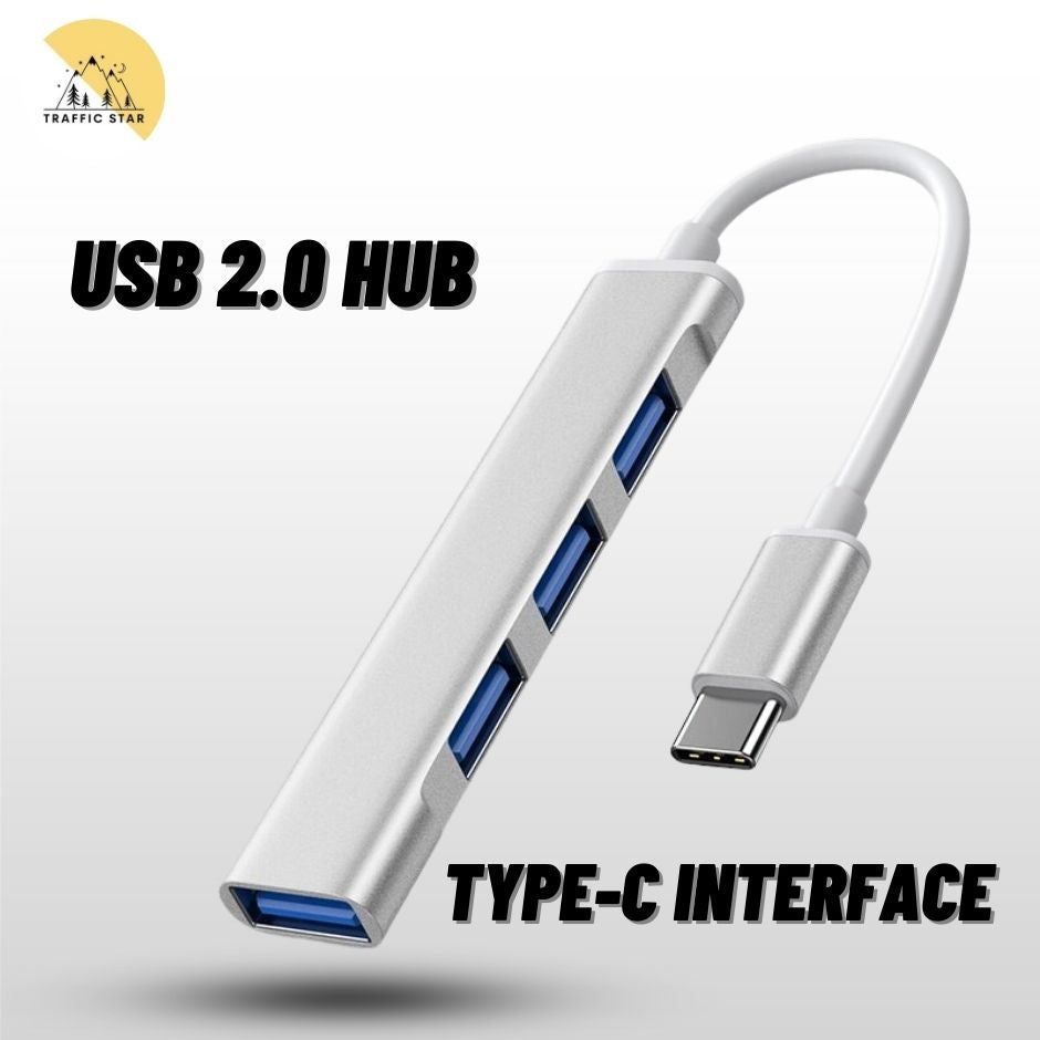 4 Port USB 2.0 Hub Type-C, USB Interface