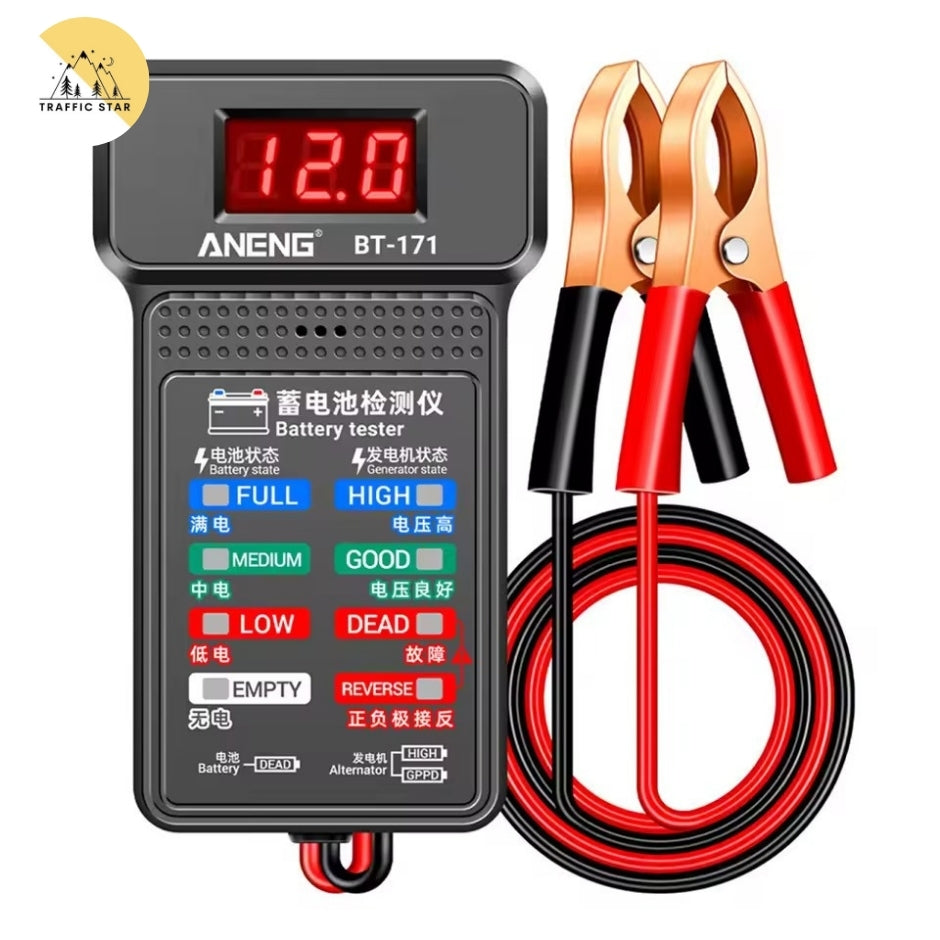Battery Tester Monitor BT-171 Status Indicator Internal Resistance Capacity 12V Car Detector