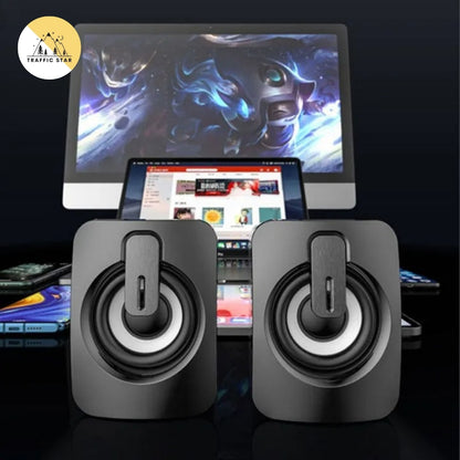 Niye Speakers Notebook speakers, clear sound and strong bass, fashion trend, USB direct power supply, easy to connect