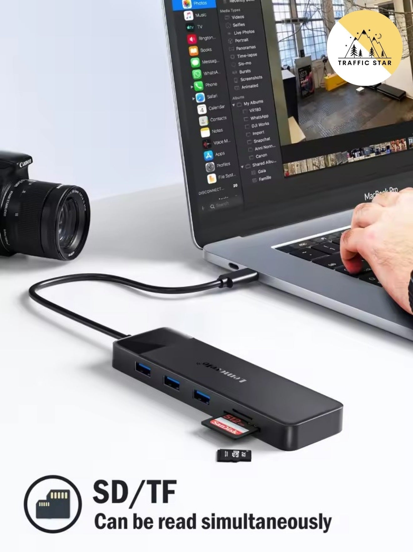 Lemorele USB-C Dock 10 Ports USB Type C to Dual HDMI 4K 30Hz VGA USB 3.0 Adapter PD100W SD Card Reader for MacBook