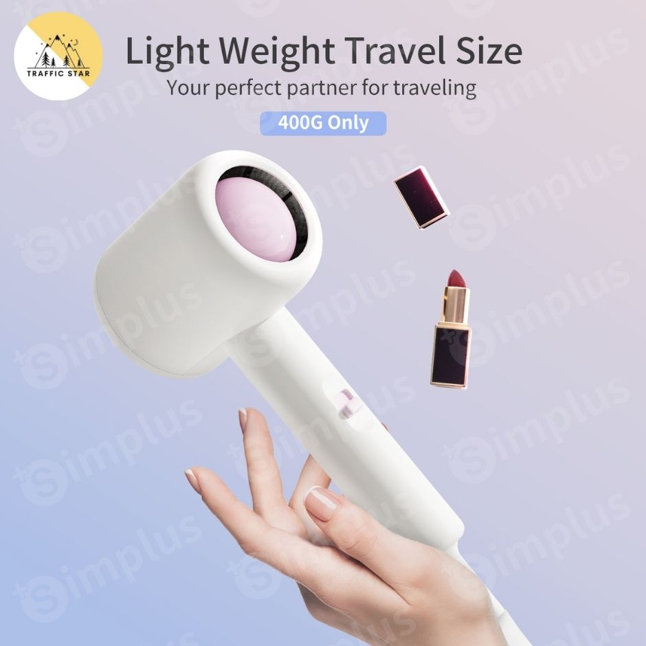 Simplus Hair Dryer Portable Quick Drying 2 Speed Hair Styling Tool