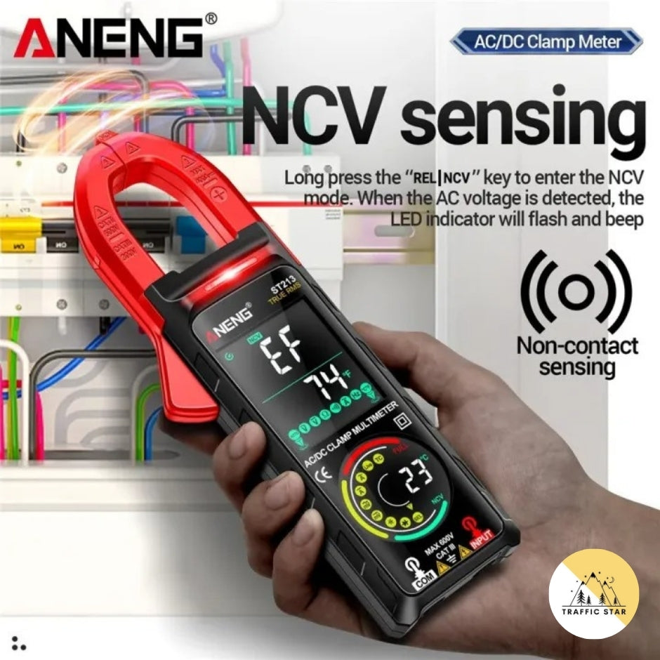 ANENG ST213 VA Clamp Meter Color Display Reverse Multimeter CAT III 6000 Counts True RMS Tester DC/AC Voltage Current Meter