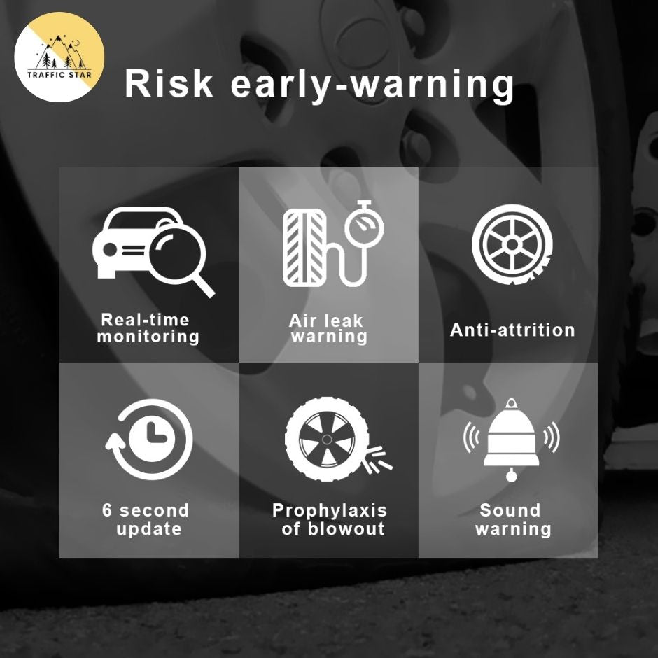 Car Tire Pressure Monitoring System Alarm Tool Temperature Sensor