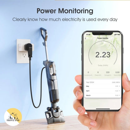 Tuya Wireless WIFI Smart Plug 16A US/VN Socket Timing Power Monitor APP Remote Control Work with SmartLife Alexa GoogleHome