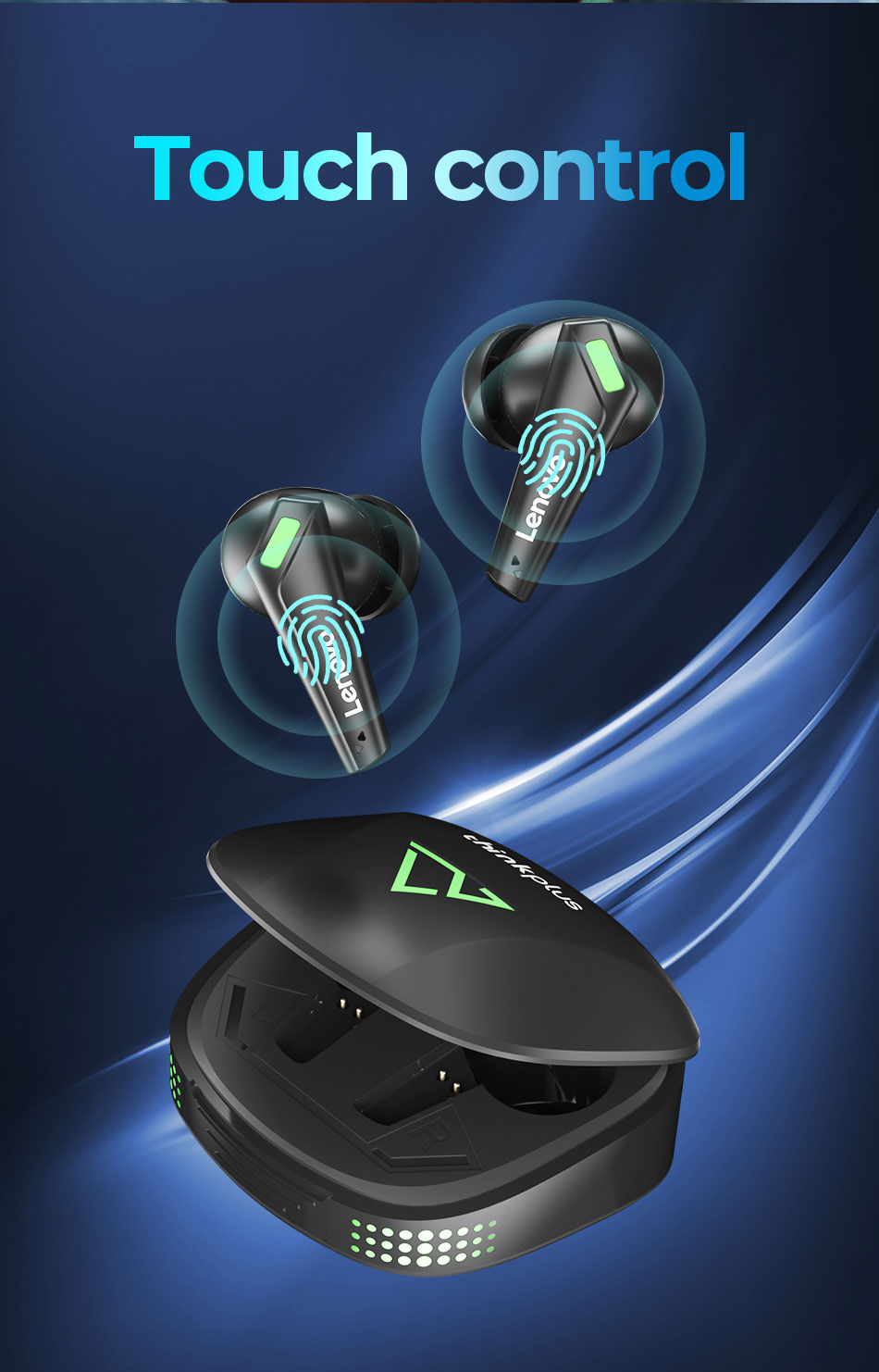 Lenovo Thinkplus XT85 TWS Bluetooth Earbuds Gaming/Music