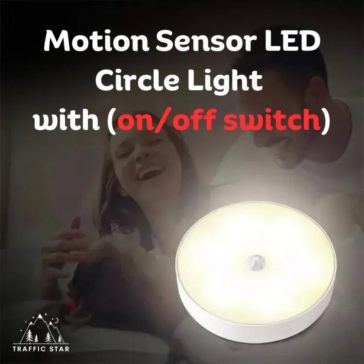 Motion Sensor LED Light Circle with on/off switch – TRAFFIC STAR