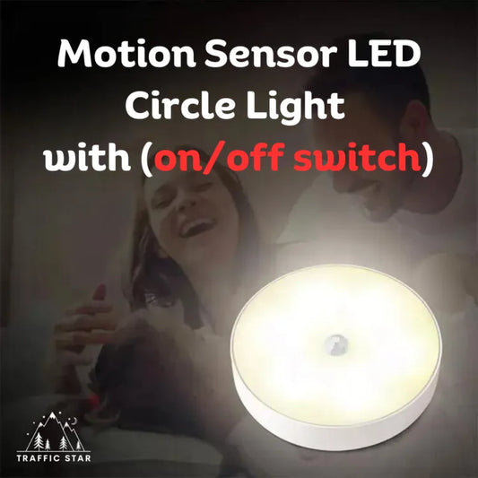 Motion Sensor LED Light Circle with on/off switch