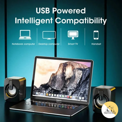 Niye Speakers Notebook speakers, clear sound and strong bass, fashion trend, USB direct power supply, easy to connect