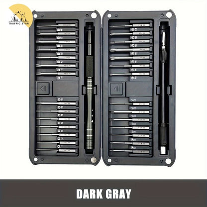 Multifunctional 30 in 1 precision screwdriver set Extended S2 screwdriver bit