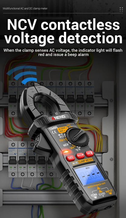 ANENG CM86 Clamp Meter 600A AC/DC Voltage Diode Digital Multimeter NCV Voltage Detection Professional Electrician Tools