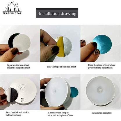 Motion Sensor LED Light Circle with on/off switch