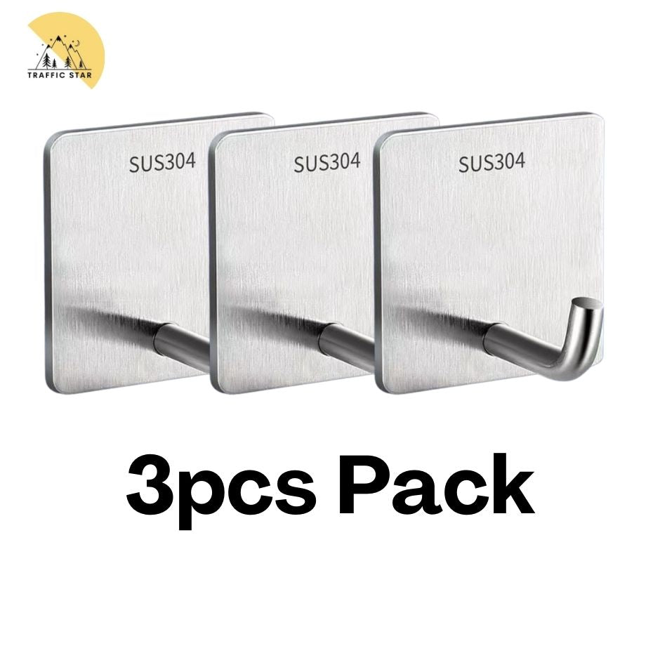 Stainless Steel Wall Mount Hanger Good Quality 3pcs/pack