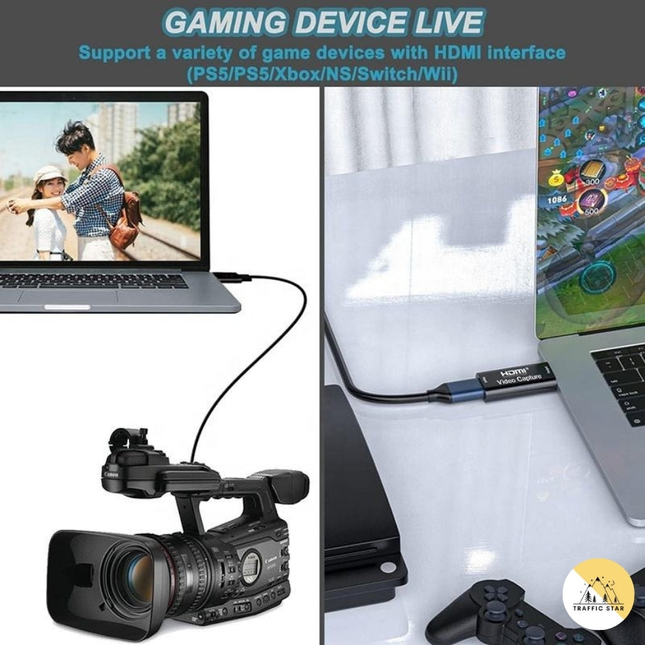 HDMI Video Capture Card,Full HD1080P HDMI to USB 2.0 Game Capture Card for Streaming