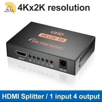 4K HDMI-Compatible 1080P Dual Display Converter 1x4 HDMI Splitter