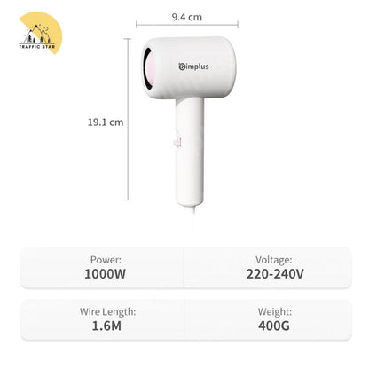 Simplus Hair Dryer Portable Quick Drying 2 Speed Hair Styling Tool