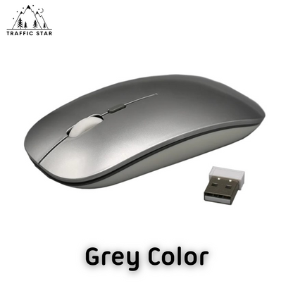 Wireless Mouse Silent BT 5.0 and Wireless 2.4Ghz Rechargeable Ergonomic Mouse
