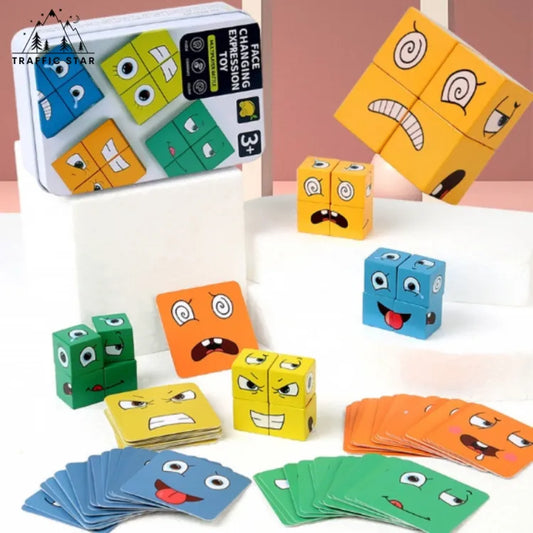 64 mood changing dice games Rubik's cube Educational Wodden Game ( ဘယ်သူအမြန်ဆုံးနဲ့အမှန်ဆုံး လဲ )