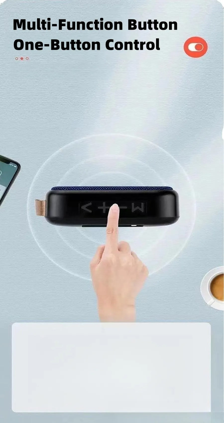 Portable Wireless Bluetooth Speaker FM Radio Mini Bluetooth Music Box Subwoofer Music Player Hifi Bass