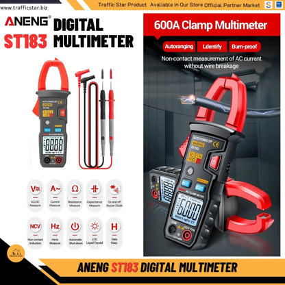 ANENG ST183 Digital Multimeter AC Current 6000 Counts True RMS DC/AC Voltage Tester Hz Capacitance NCV Ohm Test