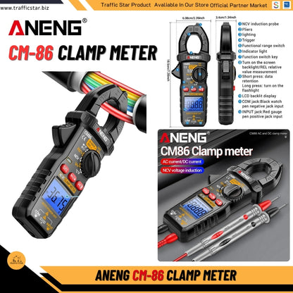 ANENG CM86 Clamp Meter 600A AC/DC Voltage Diode Digital Multimeter NCV Voltage Detection Professional Electrician Tools
