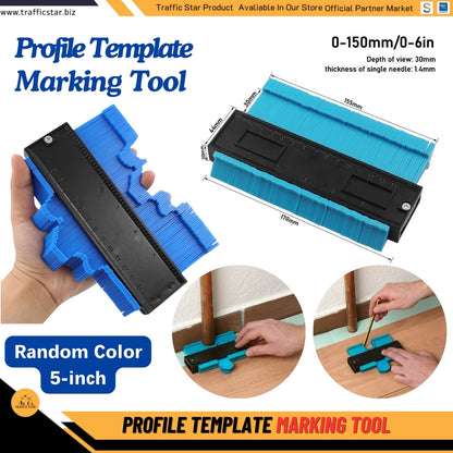 Compact 5-Inch Profile Gauge Tool for Precise Shape Matching