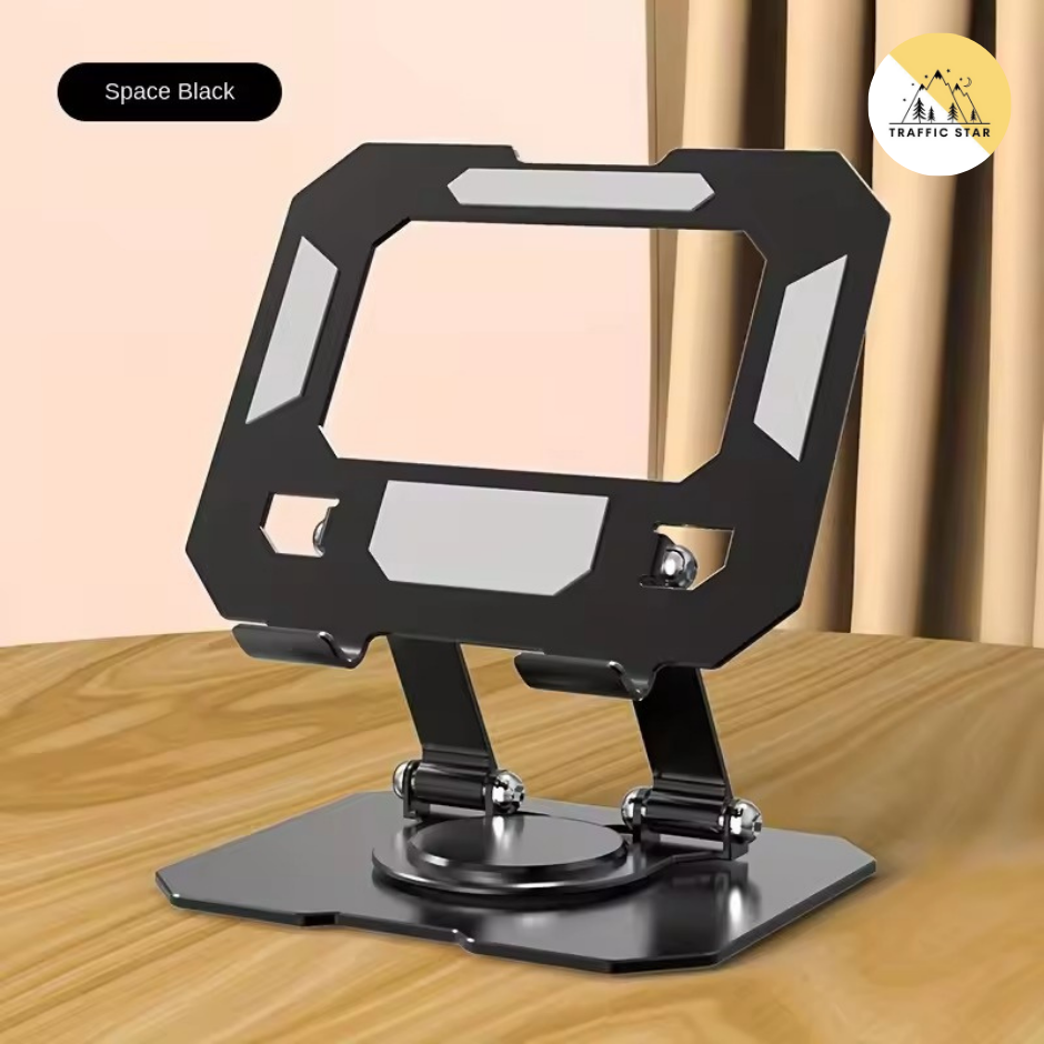 360° Rotating Metal Tablet Stand Universal Adjustable Lift Folding Non-slip