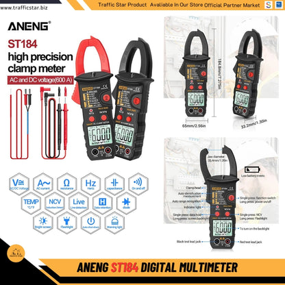 ANENG ST184 6000 Counts Professional Digital Multimeter True RMS AC/DC Voltage Tester AC Current Hz Capacitance Ohm