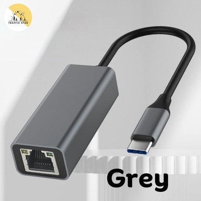 Type-C to RJ45 Converter Gigabit Ethernet LAN Adapter