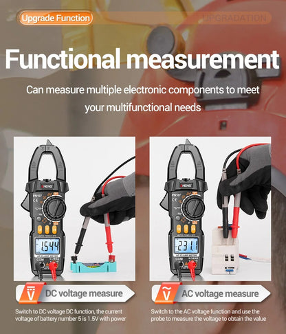 ANENG PN107 Digital Clamp Meter 600A AC Current Voltmeter Ammeter NCV Diode Temperature Frequency Professional Tool