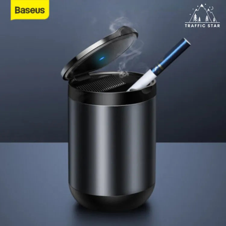 Baseus LED Car Ashtray Alloy Car Storage Organizer