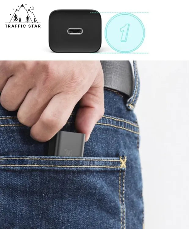 Baseus 20W PD Super Si USB C Charger For iPhone 13 12 Pro Max Support QC3.0 Fast Charging Portable