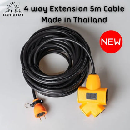 4 Way Split Plug, Brass Connector, Length 5 Meters