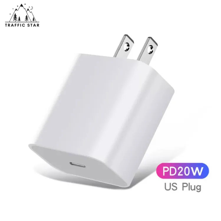 20W PD Fast Charger US Plug iOS and Android