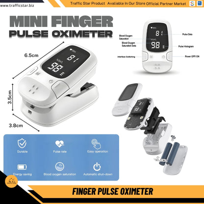 Portable Health Mini Finger Pulse Oximeter Blood Oxygen Saturation SpO2 Oximetro Oxymeter For Home
