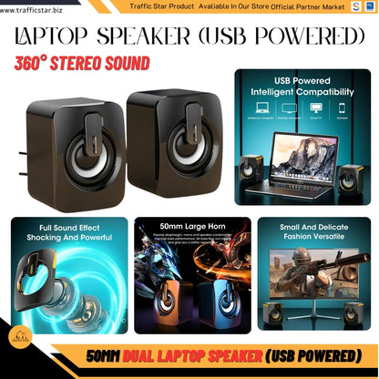 Niye Speakers Notebook speakers, clear sound and strong bass, fashion trend, USB direct power supply, easy to connect