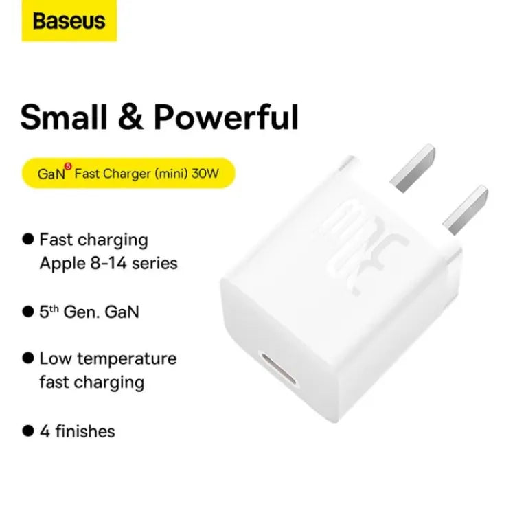 Baseus Mini GaN5 30W Adapter Fast Charger Type C