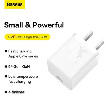 Baseus Mini GaN5 30W Adapter Fast Charger Type C