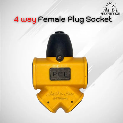 4 Way Female Plug, 4-Way Field Plug, XG-2014 Power Strip, Splitter Plug, 4-Way Rubber Plug