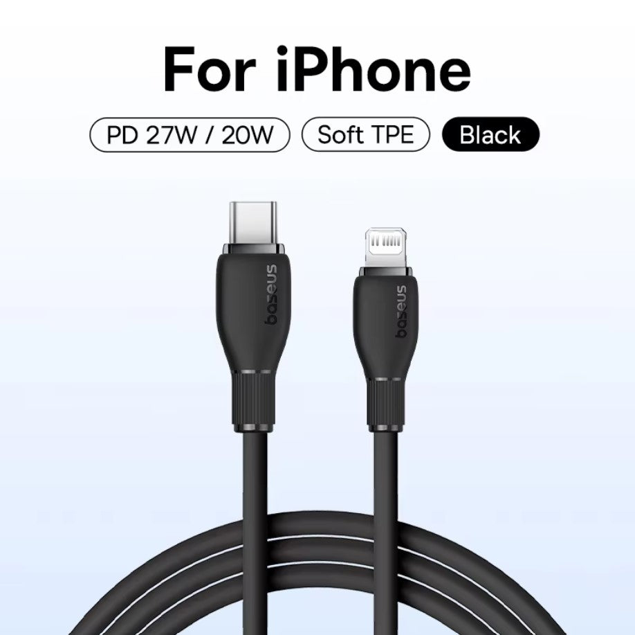 Baseus Fast Charging Cable 20W Type C to Lightning 1.2m/2m 480Mbps Data Cable ios